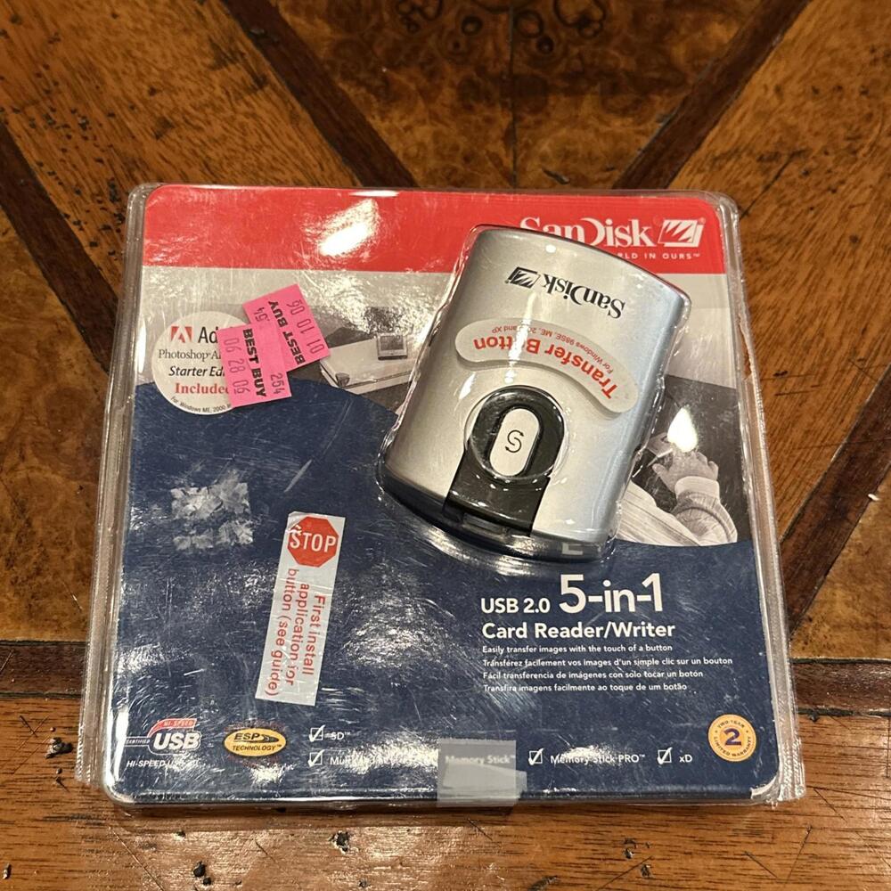 UnusedSanDisk ImageMate USB 2.0 5-in-1 Card Reader/Writer SDDR-99-A15